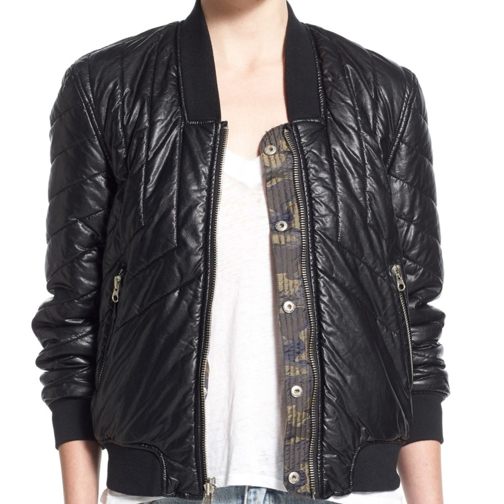 BLANKNYC Denim Reversible Quilted Jacket